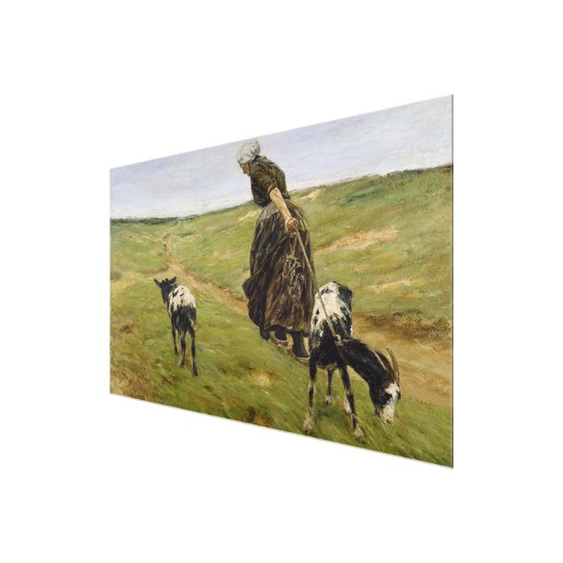 Canvas art Max Liebermann - Goat Herdess In Sand Dunes
