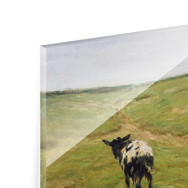 Animal wall art Max Liebermann - Goat Herdess In Sand Dunes