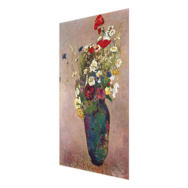 Art posters Odilon Redon - Flower Vase with Poppies
