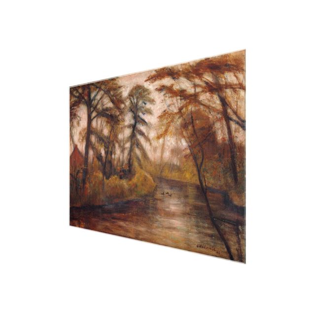 Canvas art Otto Modersohn - Dusk (Autumn At The Wümme)