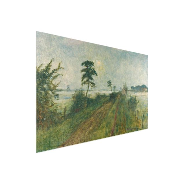Prints landscape Otto Modersohn - Evening Mood In The Moor