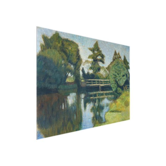 Canvas art Otto Modersohn - The Wümme Bridge