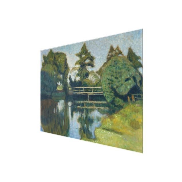 Otto Modersohn paintings Otto Modersohn - The Wümme Bridge