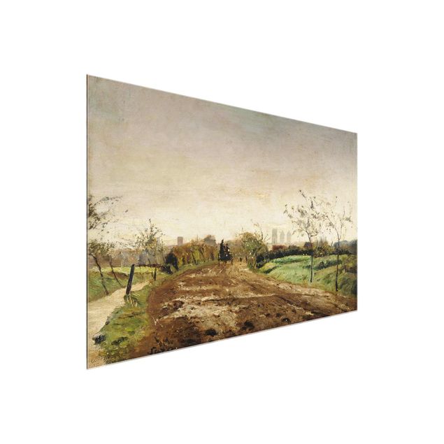 Prints landscape Otto Modersohn - Morning Landscape with Carriage near Münster