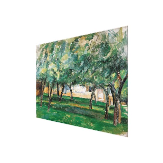Glass prints landscape Paul Cézanne - Farm In Normandy