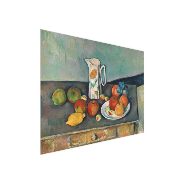 Art style Paul Cézanne - Still Life With Peaches And Bottles