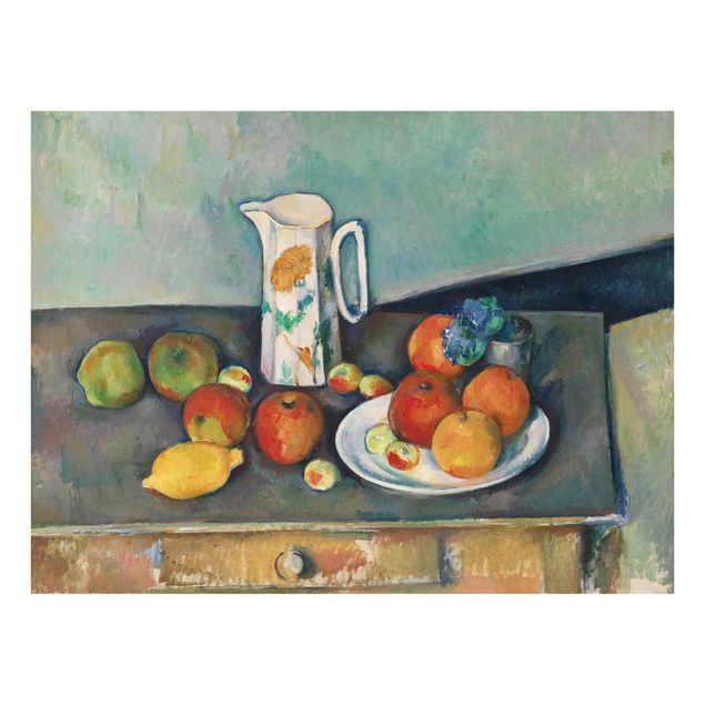 Art posters Paul Cézanne - Still Life With Milk Jug And Fruit