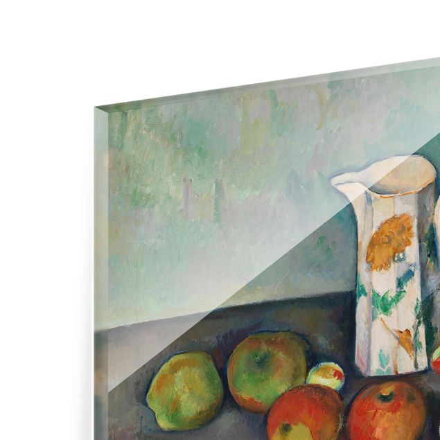 Still life art prints Paul Cézanne - Still Life With Peaches And Bottles