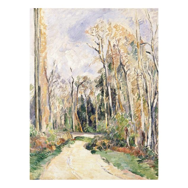 Landscape canvas prints Paul Cézanne - Path at the Entrance to the Forest