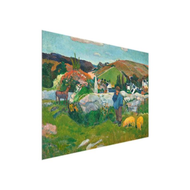 Landscape wall art Paul Gauguin - The Swineherd