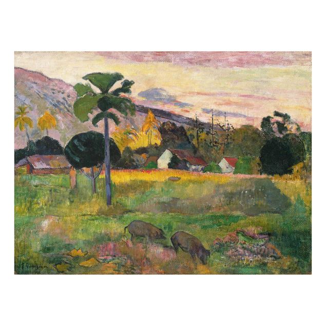 Glass prints landscape Paul Gauguin - Haere Mai (Come Here)