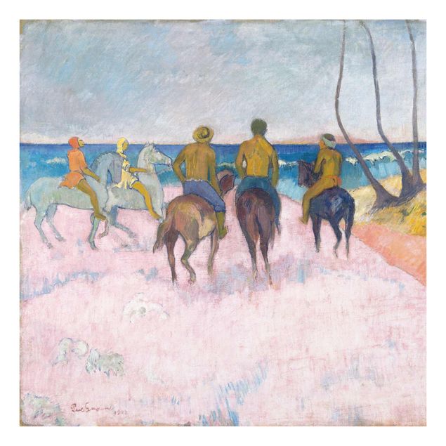 Prints modern Paul Gauguin - Riders On The Beach