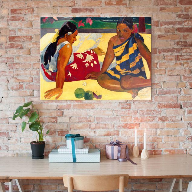 Abstract impressionism Paul Gauguin - Parau Api (Two Women Of Tahiti)