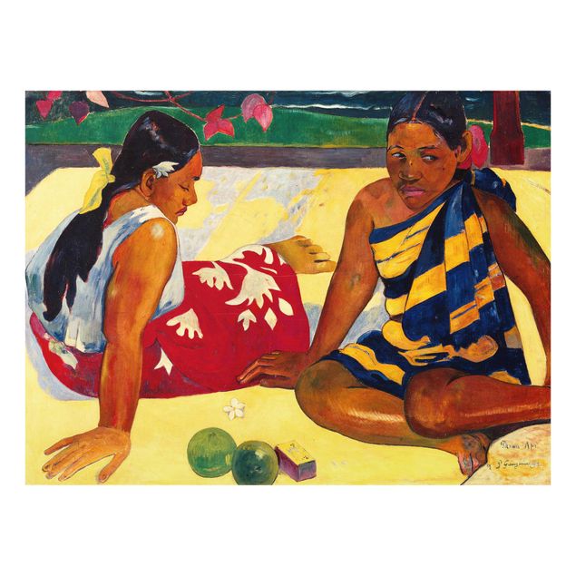 Prints modern Paul Gauguin - Parau Api (Two Women Of Tahiti)