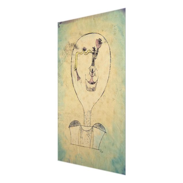 Wall art turquoise Paul Klee - The Bud of the Smile