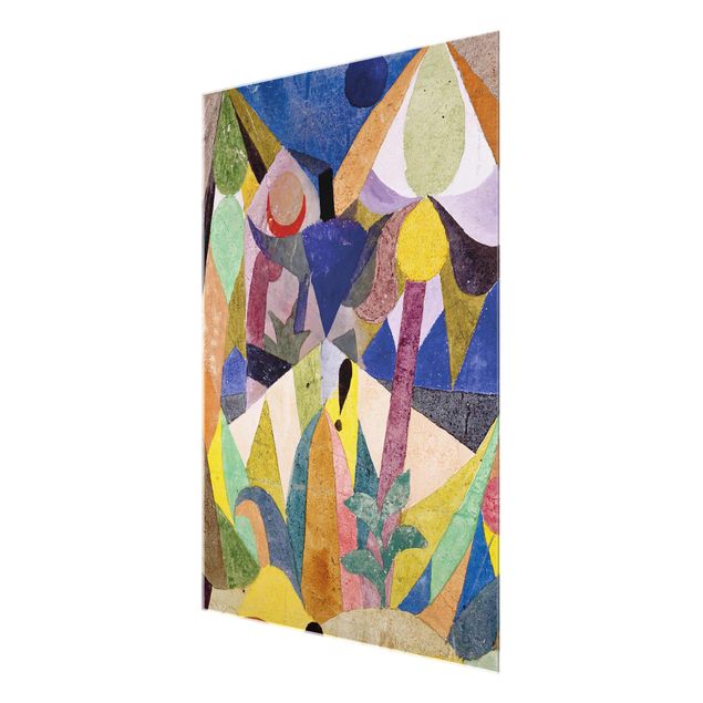 Abstract canvas wall art Paul Klee - Mild tropical Landscape