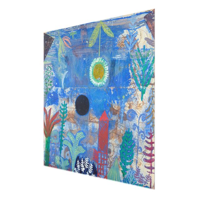 Navy blue wall art Paul Klee - Sunken Landscape