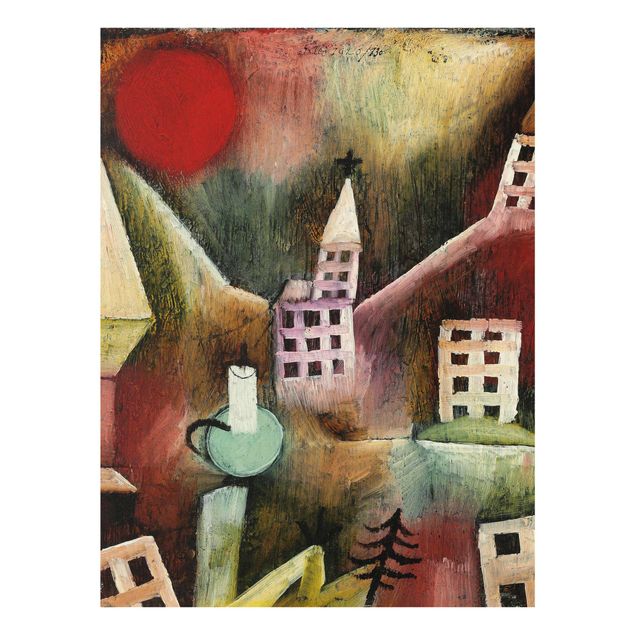 Abstract art prints Paul Klee - Destroyed Village