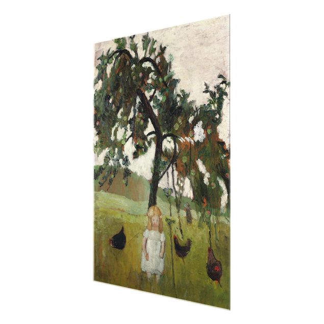 Paula Modersohn Becker Paula Modersohn-Becker - Elsbeth with Chickens under Apple Tree