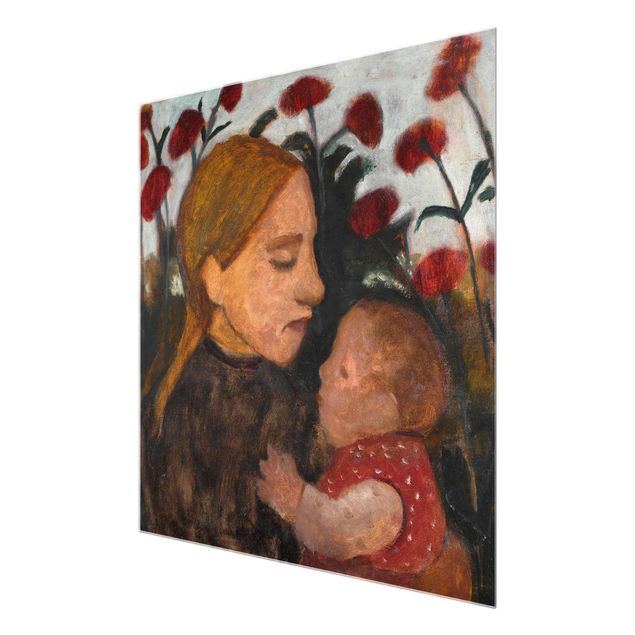 Framed portrait prints Paula Modersohn-Becker - Girl with Child