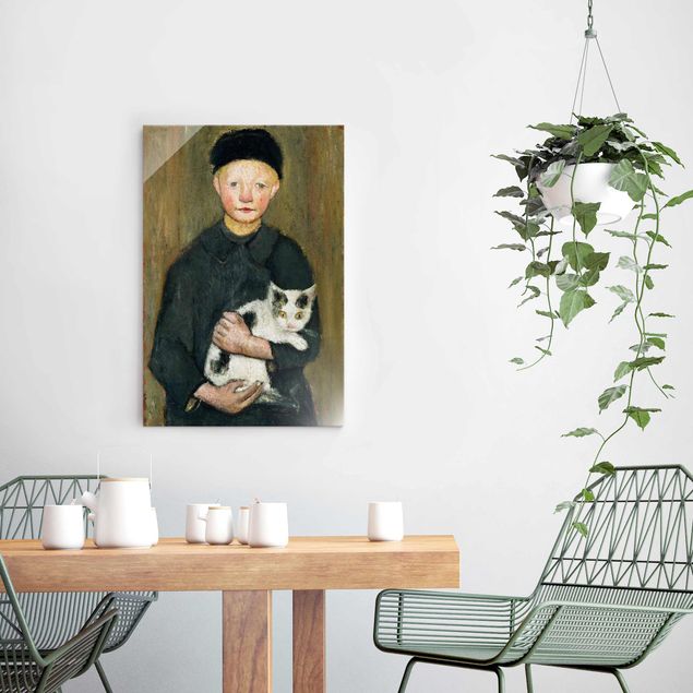 Art style Paula Modersohn-Becker - Boy with Cat