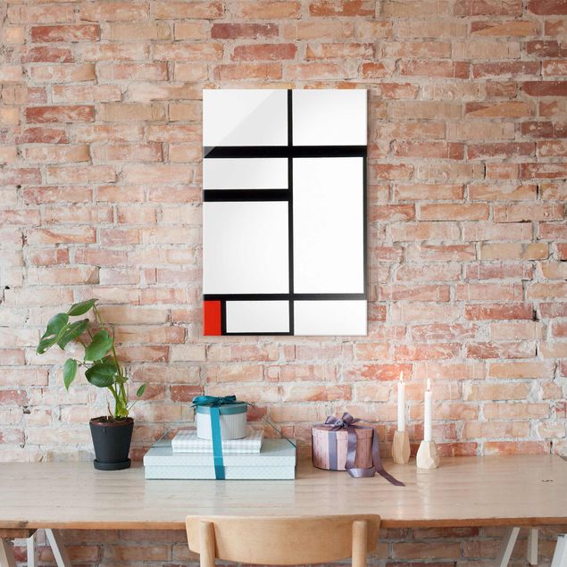 Abstract impressionism Piet Mondrian - Composition with Red, Black and White