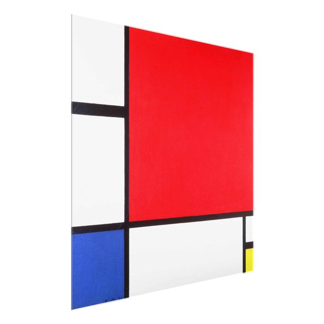 Art posters Piet Mondrian - Composition With Red Blue Yellow