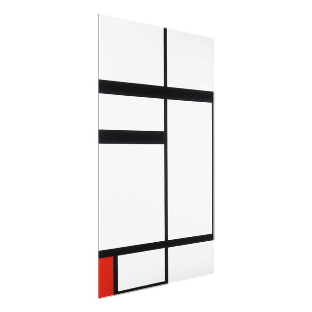 Art posters Piet Mondrian - Composition with Red, Black and White