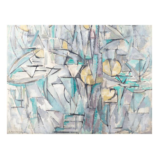Prints abstract Piet Mondrian - Composition X