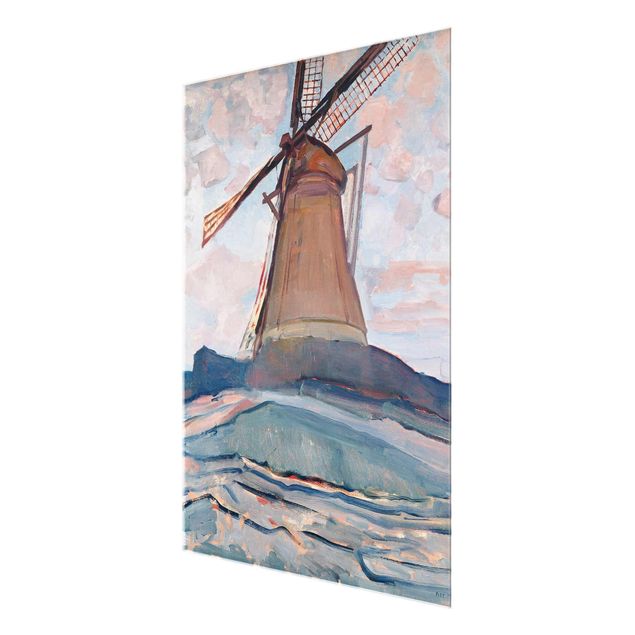 Prints modern Piet Mondrian - Windmill