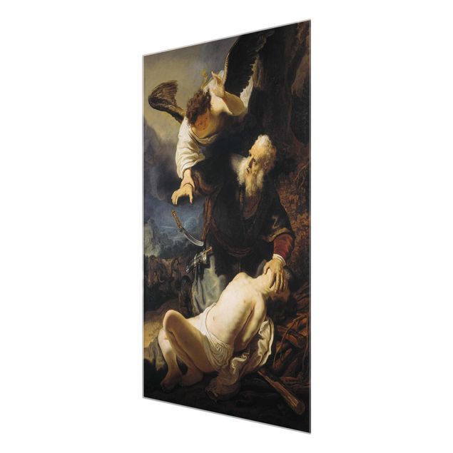 Modern art prints Rembrandt van Rijn - The Angel prevents the Sacrifice of Isaac
