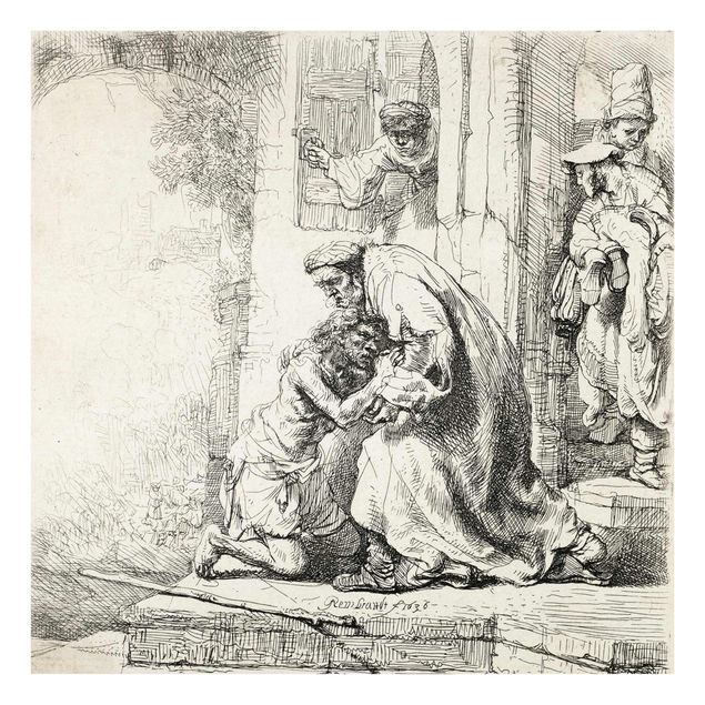 Prints modern Rembrandt van Rijn - The Return of the prodigal Son