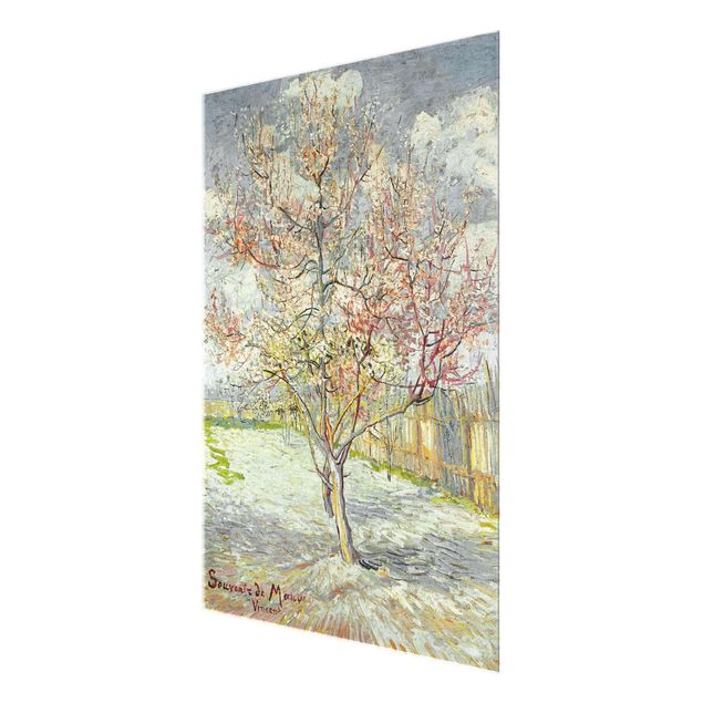 Prints landscape Vincent van Gogh - Flowering Peach Trees