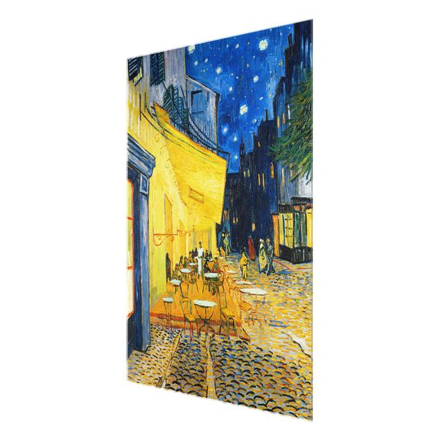 Glass prints architecture and skylines Vincent van Gogh - Café Terrace at Night