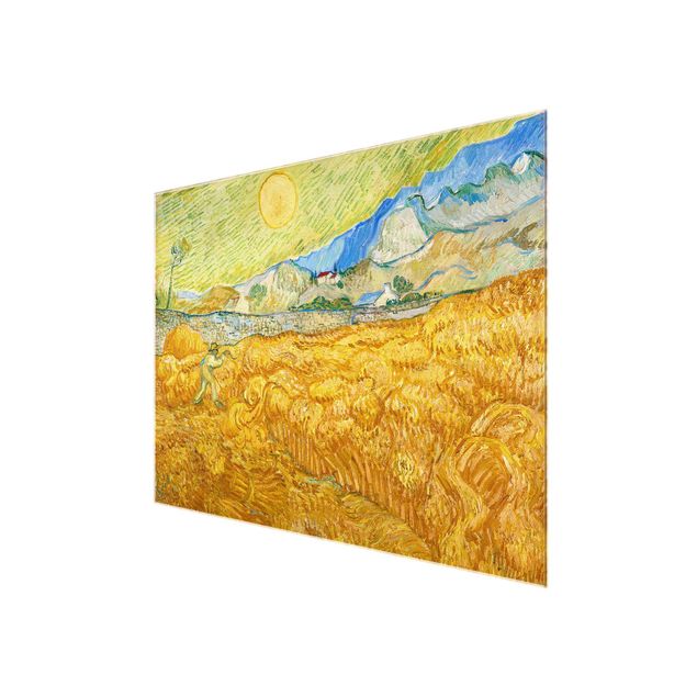Prints landscape Vincent Van Gogh - The Harvest, The Grain Field