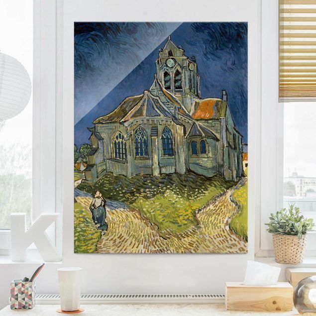 Pointillism Vincent van Gogh - The Church at Auvers