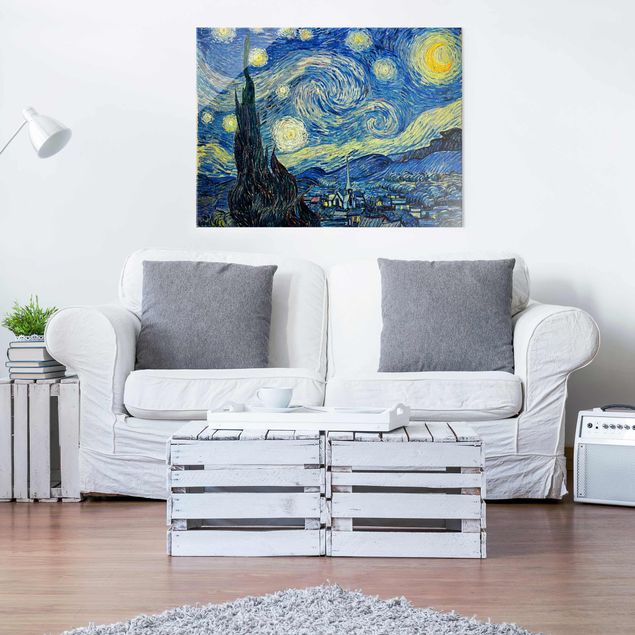 Pointillism art Vincent Van Gogh - The Starry Night