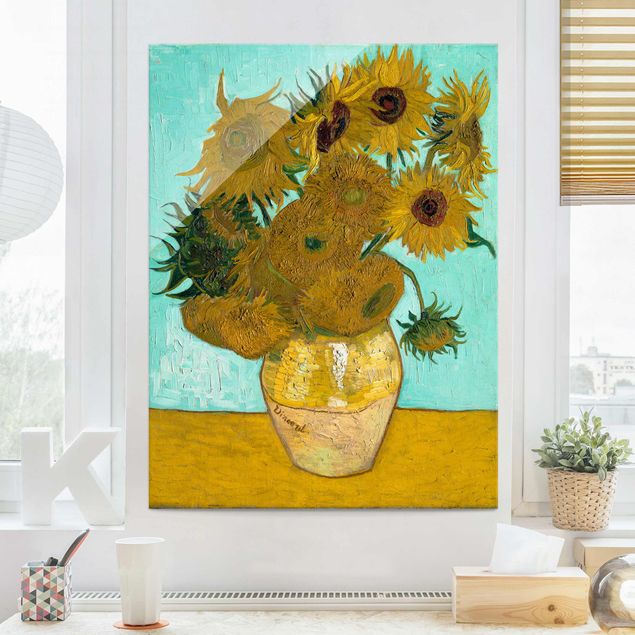 Pointillism Vincent van Gogh - Sunflowers