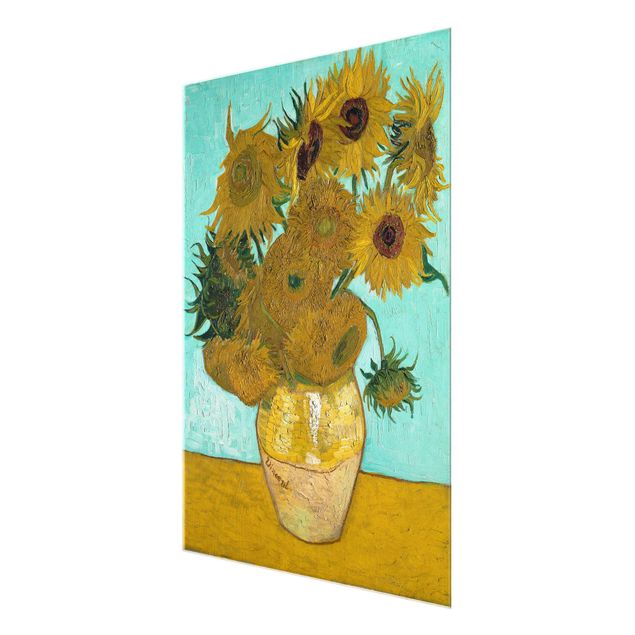 Glass prints flower Vincent van Gogh - Sunflowers