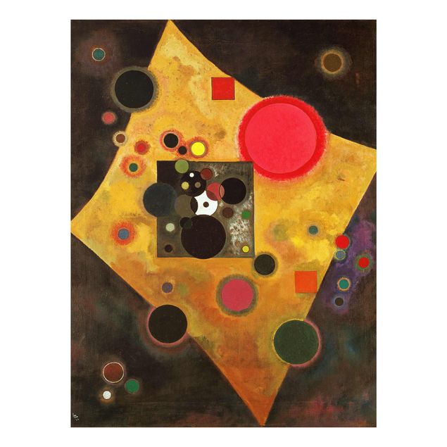 Abstract art prints Wassily Kandinsky - Accent in Pink