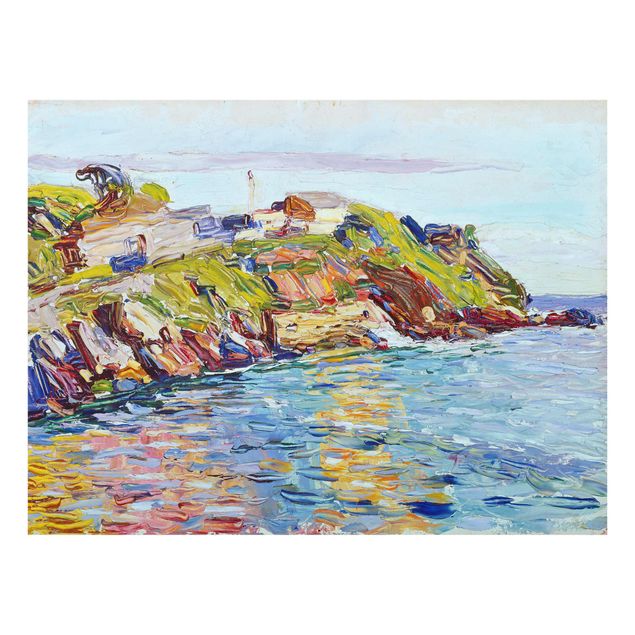 Glass prints landscape Wassily Kandinsky - Rapallo, The Bay