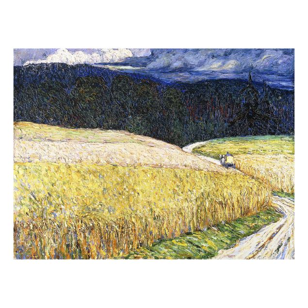 Glass prints landscape Wassily Kandinsky - Kallmünz - Thunderstorm (The Stagecoach)