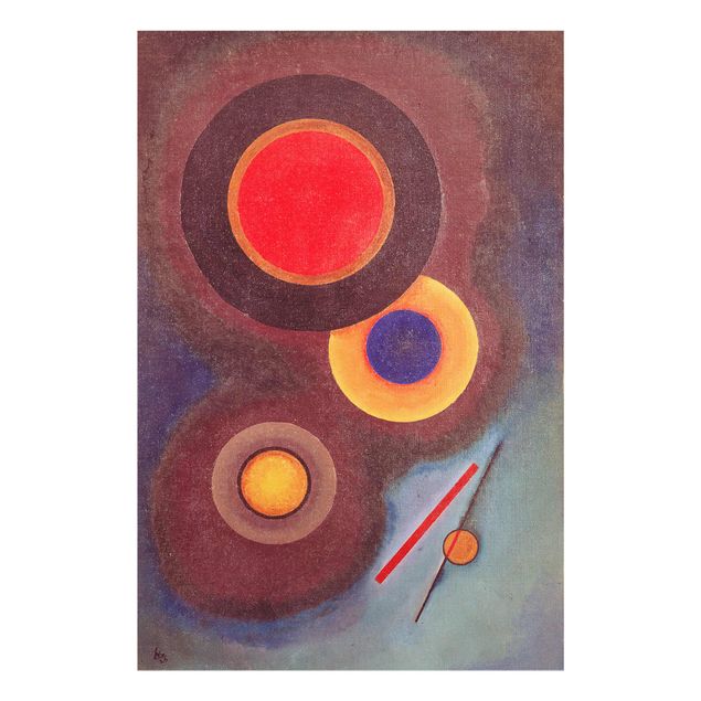 Prints abstract Wassily Kandinsky - Circles And Lines
