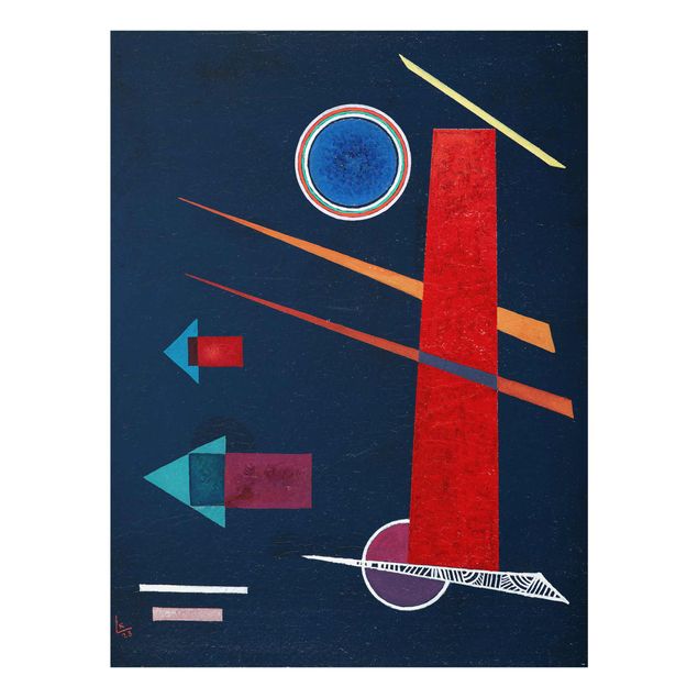 Abstract art prints Wassily Kandinsky - Powerful Red