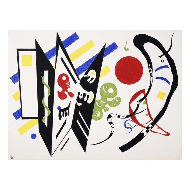 Abstract canvas wall art Wassily Kandinsky - Reciproque