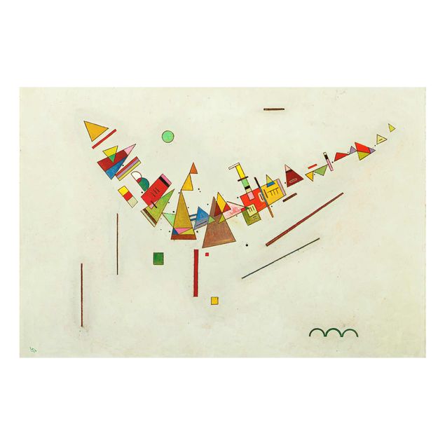 Abstract canvas wall art Wassily Kandinsky - Angular Swing