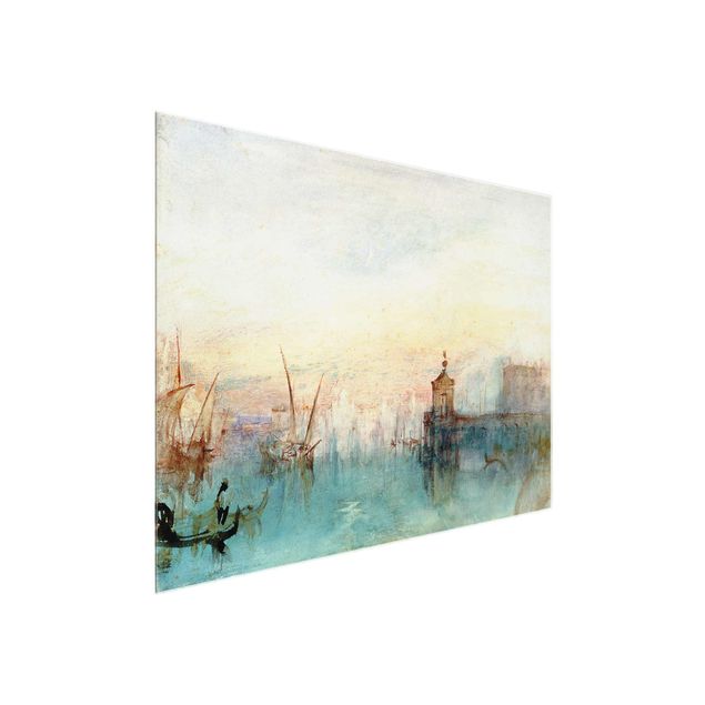 Glass prints architecture and skylines William Turner - Venice With A First Crescent Moon