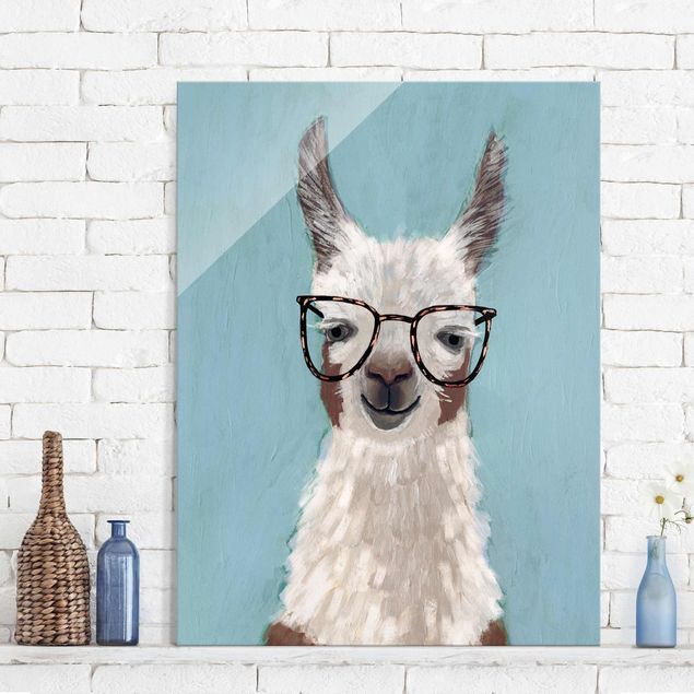Kitchen Lama With Glasses II
