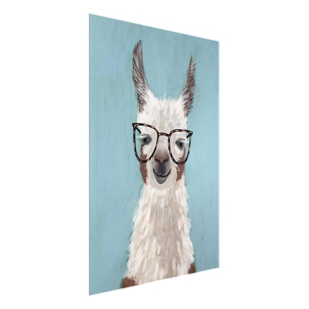 Animal canvas Lama With Glasses II