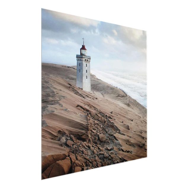 Sea prints Lighthouse In Denmark